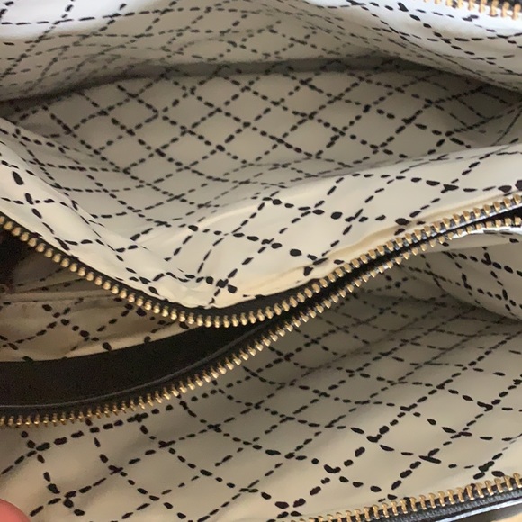 Kate Spade Black Crosshatch Leather Tote Bag - Picture 5 of 6